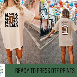 Football  Mama Set-  Personalized DTF Transfer, DTF Transfer