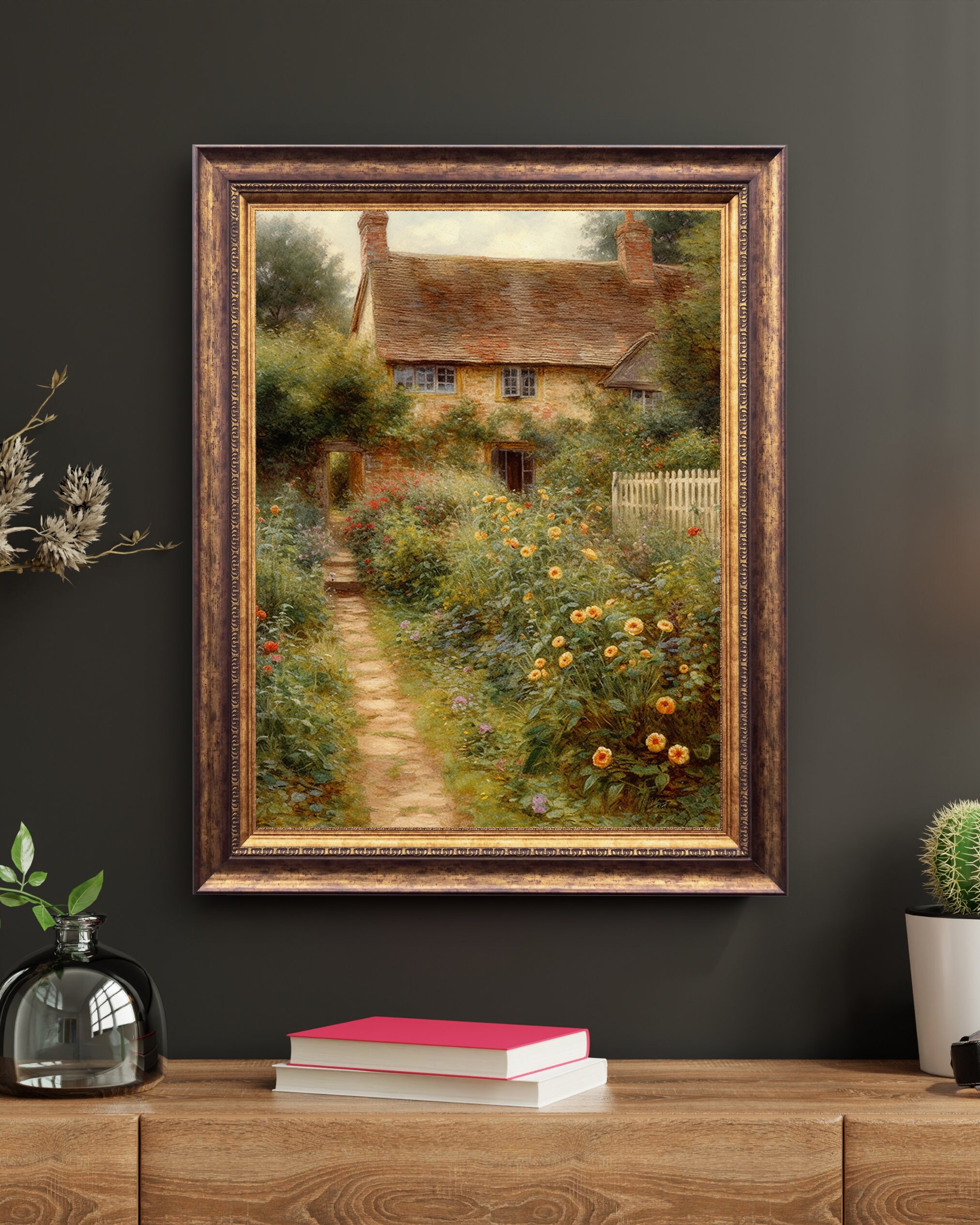 Vintage Art Romantic English Cottage DIGITAL DOWNLOAD Etsy