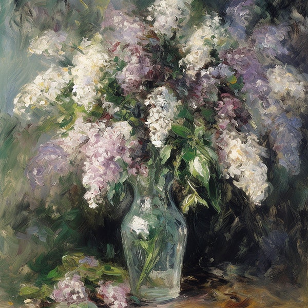 Romantic still life | Lilacs in a vase | DIGITAL DOWNLOAD