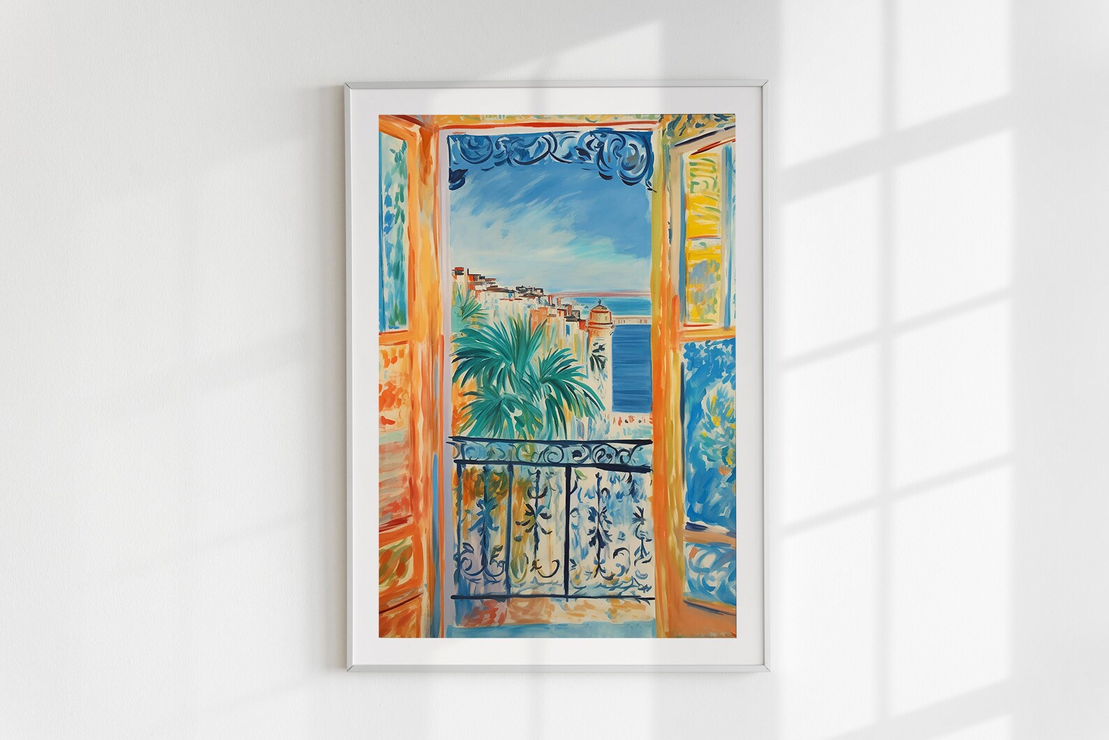 Modern Art | Mediterranean Balcony View | DIGITAL DOWNLOAD - Etsy