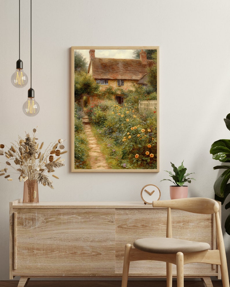 Vintage Art | Romantic English Cottage | DIGITAL DOWNLOAD - Etsy
