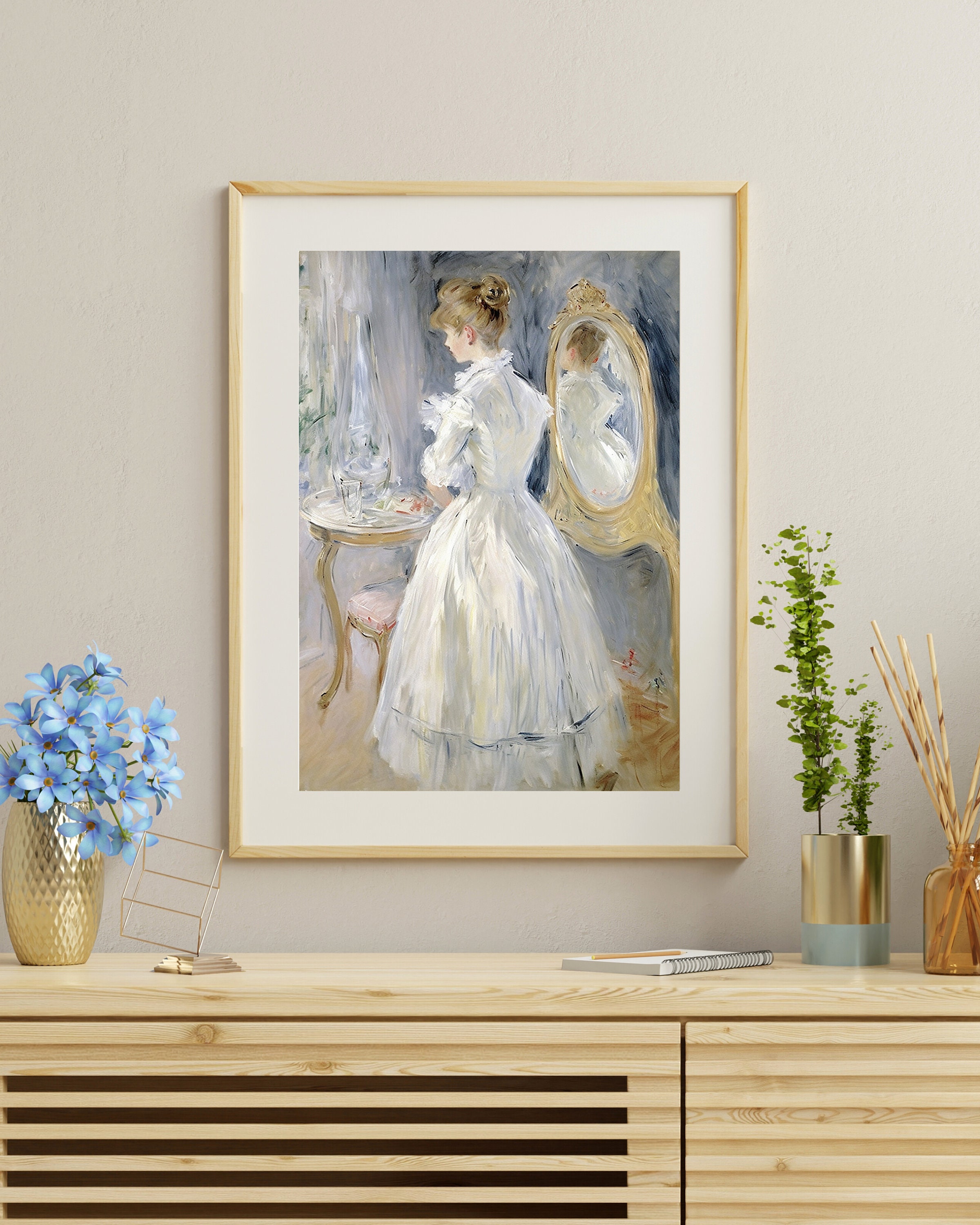 Vintage Art | Woman at Her Toilette | DIGITAL DOWNLOAD - Etsy