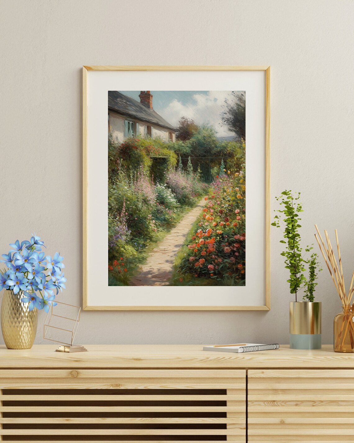 Romantic Art | French Cottage Garden | DIGITAL DOWNLOAD - Etsy