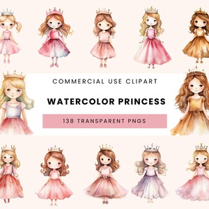 138 Clipart PNG di principesse ad acquerello, clipart di favole, unicorni, principe, castelli, clipart di castelli di cavalieri in carrozza, cavalli drago e altro ancora