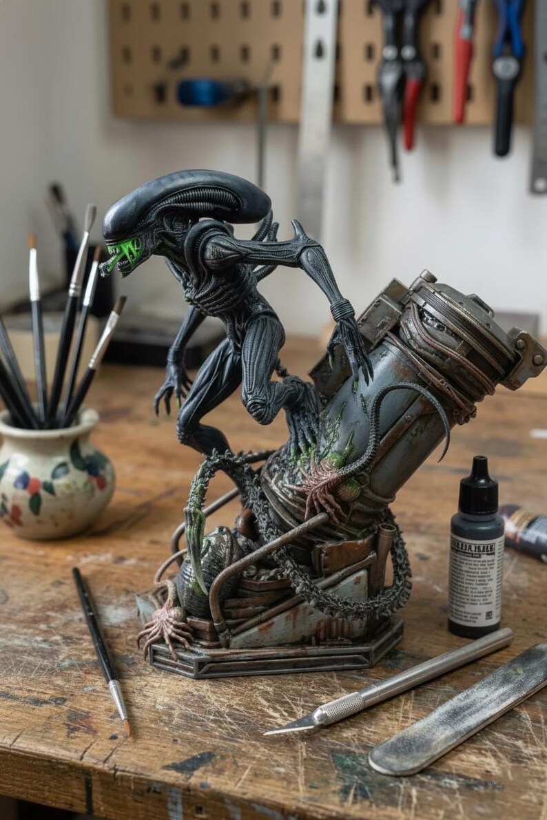 Alien Xenomorph – 3D Resin Figure | Sci-fi Collector's Statue ...