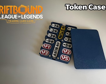 Riftbound Token Set with Magnetic Box – 3D Printed Game Tokens for Riftbound