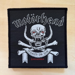 Motörhead - March or Die | Original vävd lapp från 2004