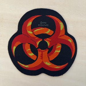 Biohazard - Logotipo em formato de patch vintage original