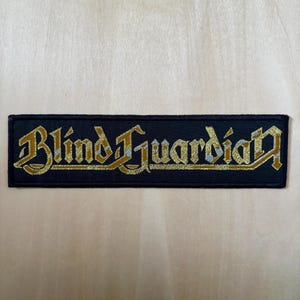 Blind Guardian - Gold Logo | Original 1990s Woven Patch