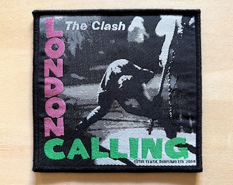 Écusson tissé vintage original « London Calling » The Clash