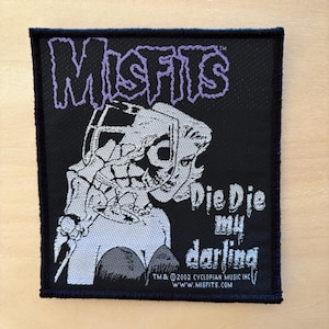 Misfits - Die Die My Darling | Original vävd lapp från 2002