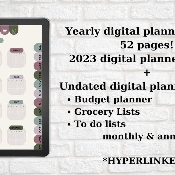 Agenda 52 Planner Etsy