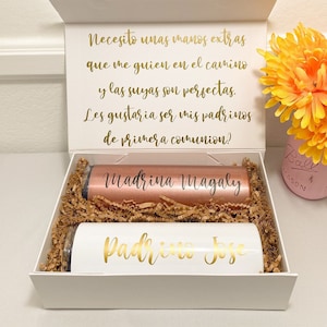 caja de padrinos quieren ser mis padrinos padrinos vaso caja dios padre propuesta caja en español propuesta caja con vaso padrino