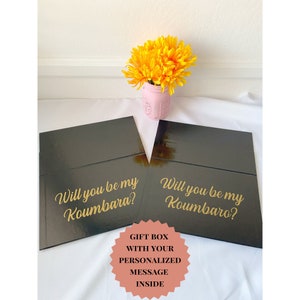 empty black gift box magnetic personalized custom message birthday gift box godfather gift box groomsmen box corporate gift box empty custom