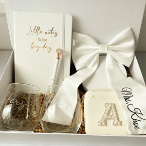 Bride gift from bridesmaid bridal shower gift custom gift box for bride to be personalized box for bride engagement gift to bride to be gift