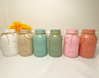 Einmachglas gemalt Einmachglas Hochzeit Herzstück Babyparty Herzstück Einmachglas Dekoration Babyparty Herzstück Einmachglas Dekoration Hochzeit