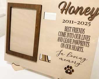 pet loss memorial keepsake pet loss photo frame remembrance sign collar holder pet sign personalized pet memorial gift pet sympathy gift