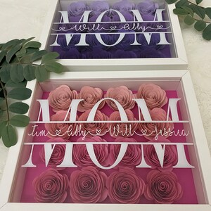 Custom Mothers Day Gift Idea Floral Box for Mom Gift Pink Flowers Gift ...