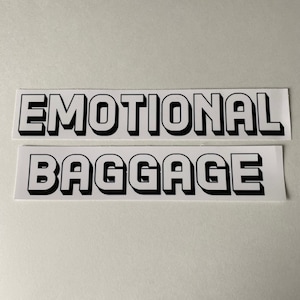 Emotional baggage sticker funny sticker emotional baggage suitcase sticker funny emotional baggage luggage sticker humorous sticker