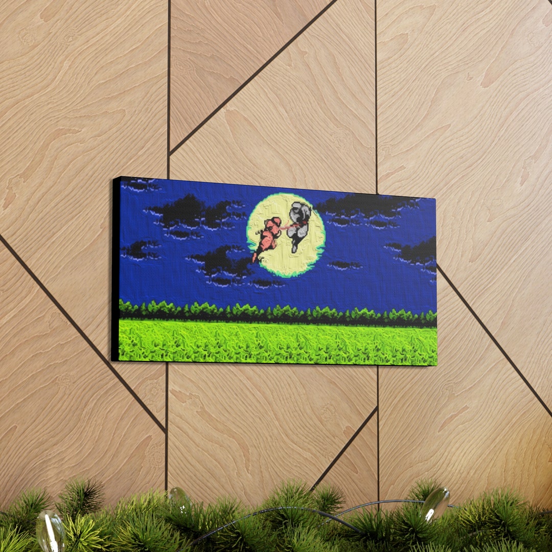 Ninja Gaiden NES Retro Game Canvas Art Etsy