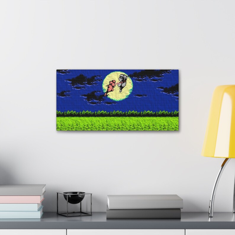 Ninja Gaiden NES Retro Game Canvas Art Etsy