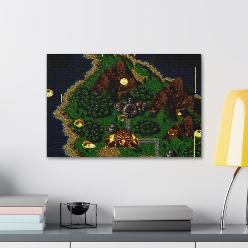 Chrono Trigger Lavos 1999 Retro Art Oil Painting Wall Art Canvas Print