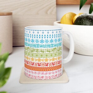 Pyrex Coffee Mug 11oz: Pyrex Mania 1950-1980s Pyrex Rainbow Pyrex Mug Pyrex Cup Pyrex Drinking Glass image 7