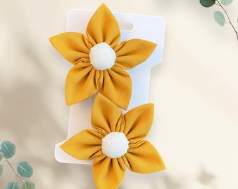 Mustard Yellow Hair Clips