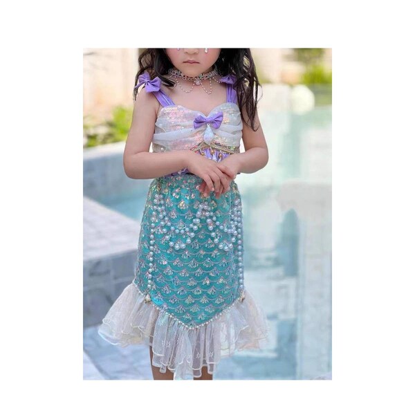 Mermaid Dress Baby Etsy