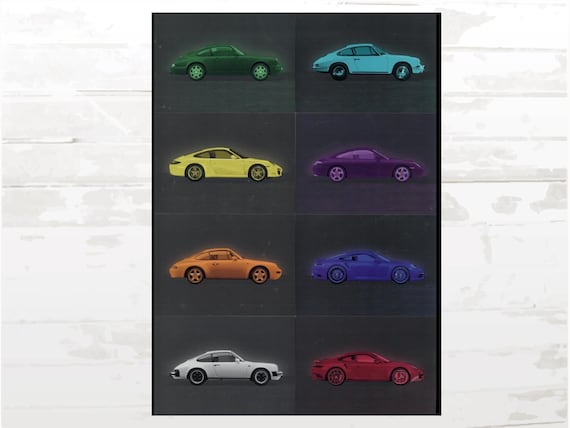 ポルシェ911ポストカードセット：ヴィンテージカーコレクターへの