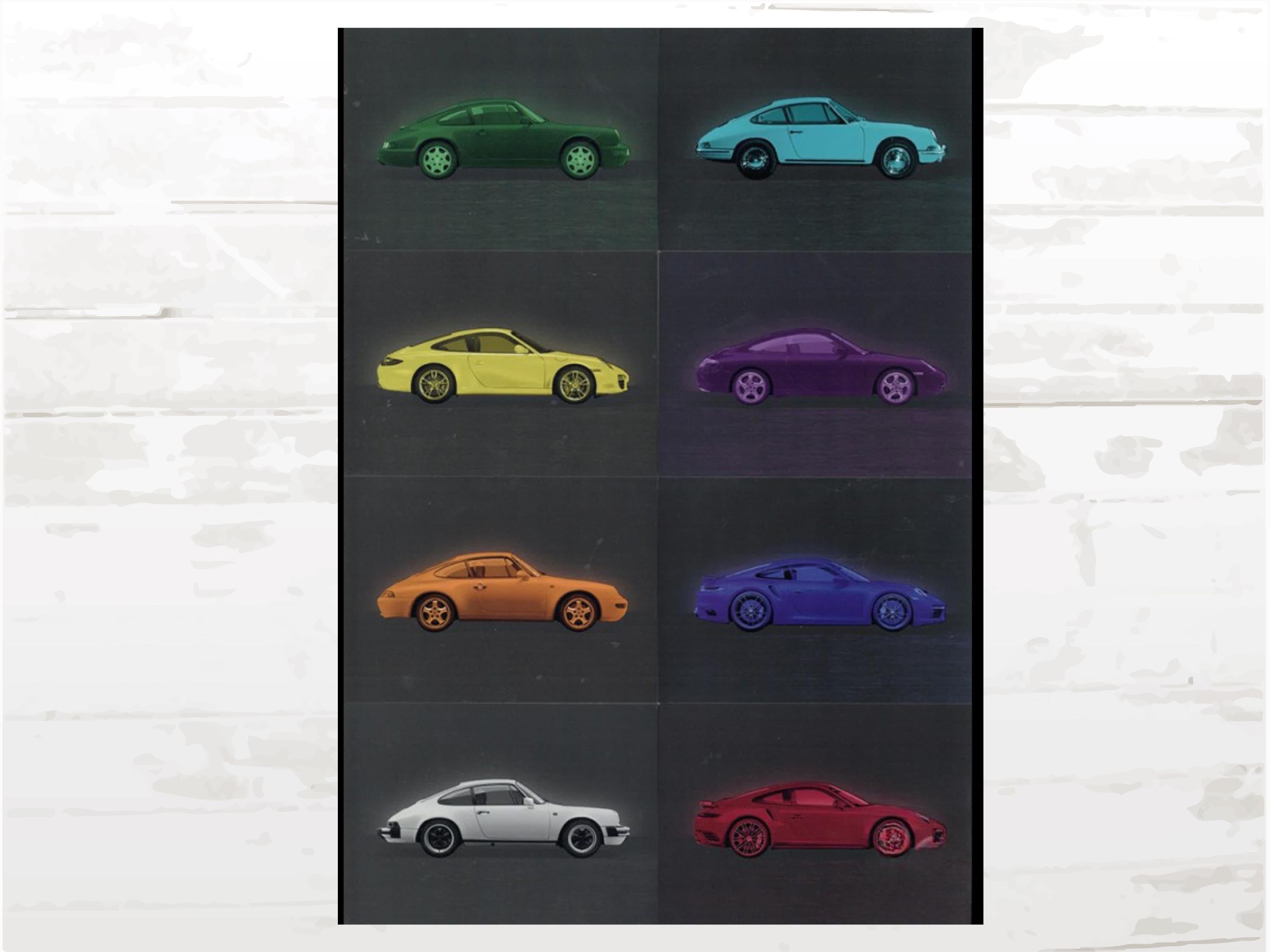 ポルシェ911ポストカードセット：ヴィンテージカーコレクターへの