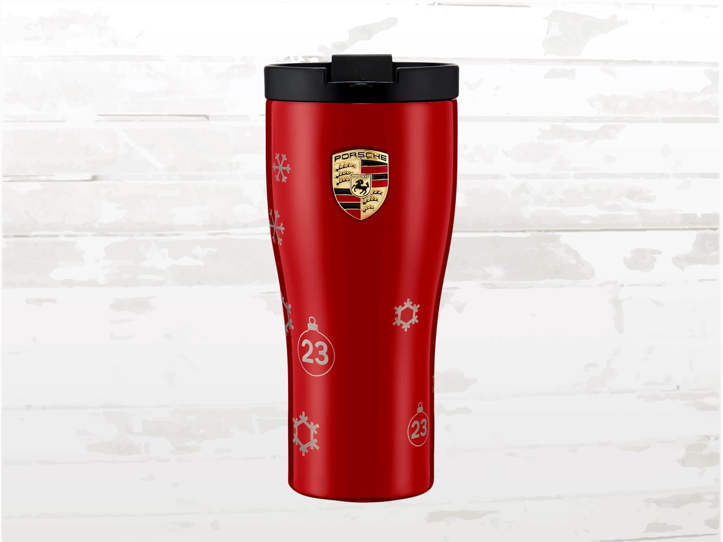 Porsche 917 Salzburg Travel Mug | Red Stainless Steel Thermal Cup