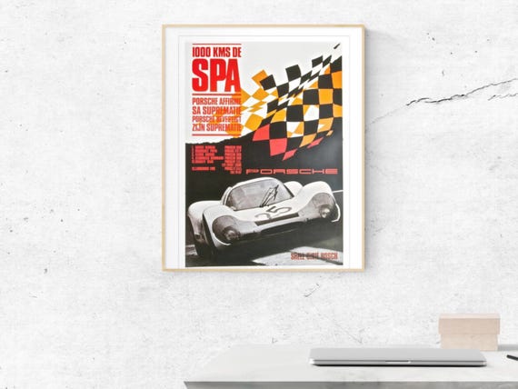 ポルシェポスター 1000 KM SPA、モデル 910 / 908 / 911、レーシング