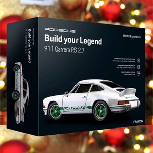 Porsche 911 Carrera RS 1:24 Model Kit, Christmas gift for legendary car lovers, Build Your Legend in 18 steps, 14+