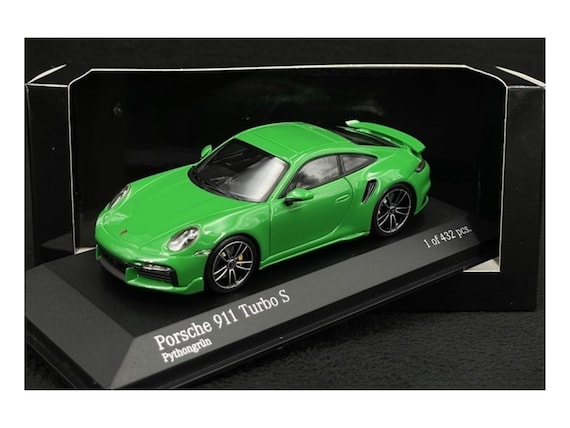 Porsche 911 Turbo S Coupe – Python Green 1:43 Scale Model Car - Etsy