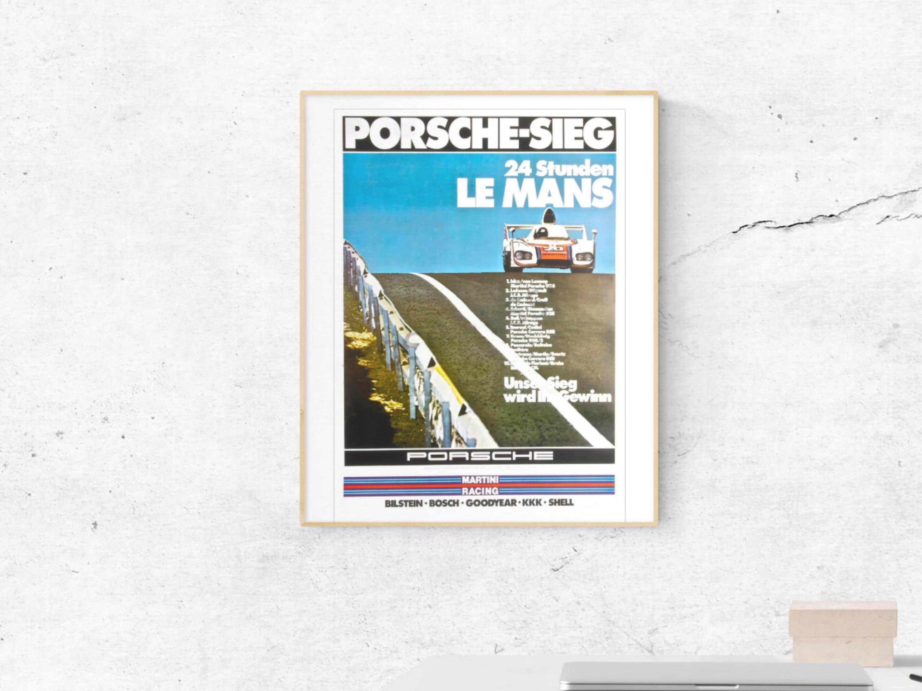 Porsche Poster 24H Le Mans 936, 1976 Martini Racing Victory - Etsy