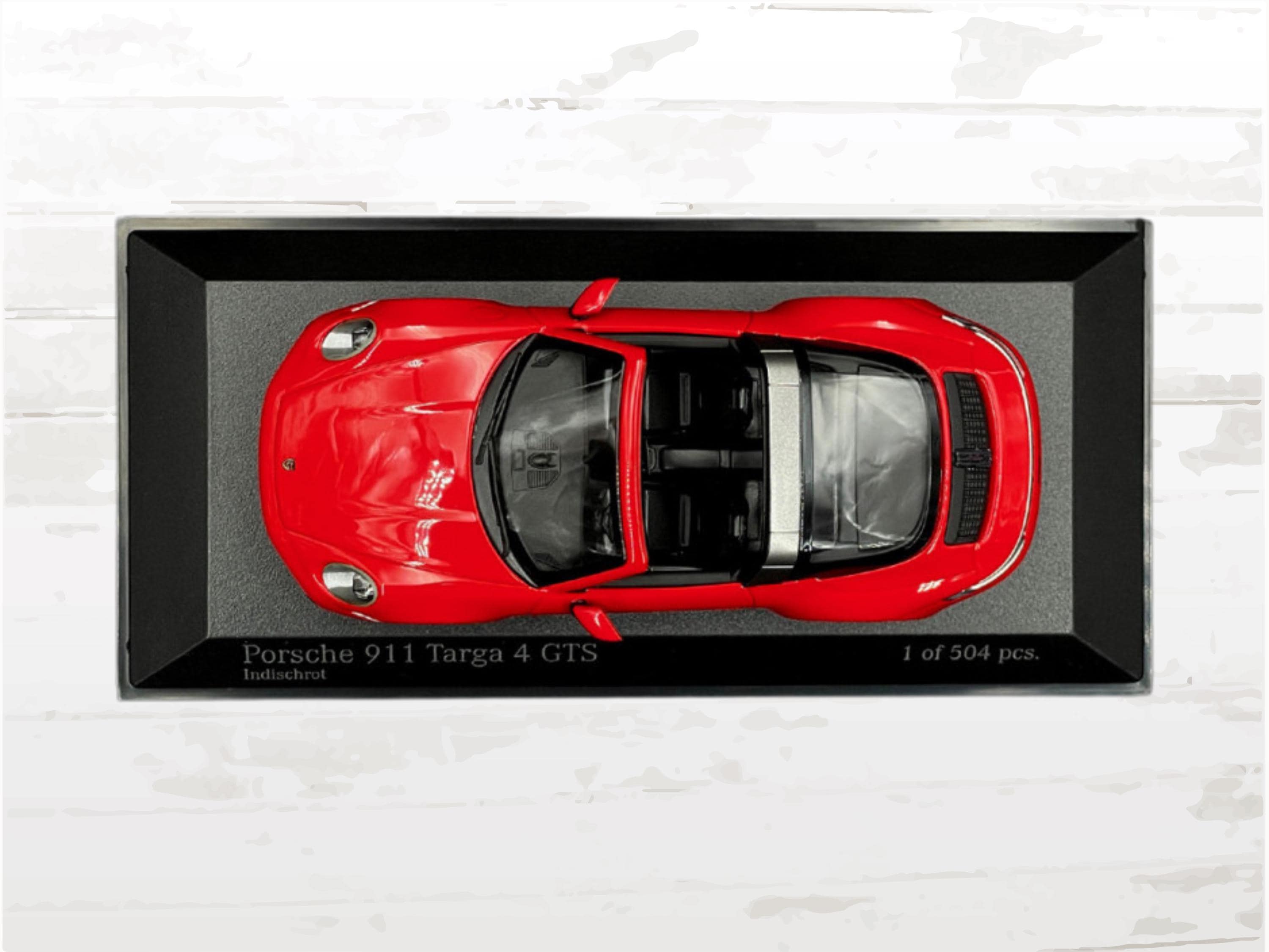 Guards Red Porsche 911 Targa 4 GTS Diecast Model (1:43 Scale, Ltd Guards Red Porsche 911 Targa 4 GTS Diecast Model (1:43 Scale, Ltd