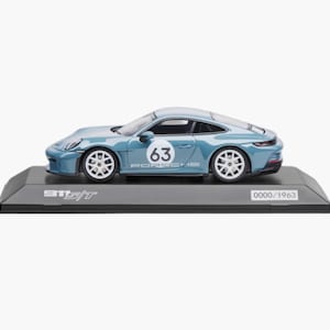 New Porsche 911 S/T Type scale model, 992 2023 Shore Blue Metallic, 1/43 scale model, Limited edition - 1.911 pieces individually numbered