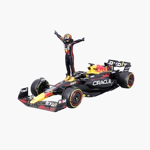 Formula 1 Toy Car (1/24 Scale) - Max Verstappen Champion Figurine