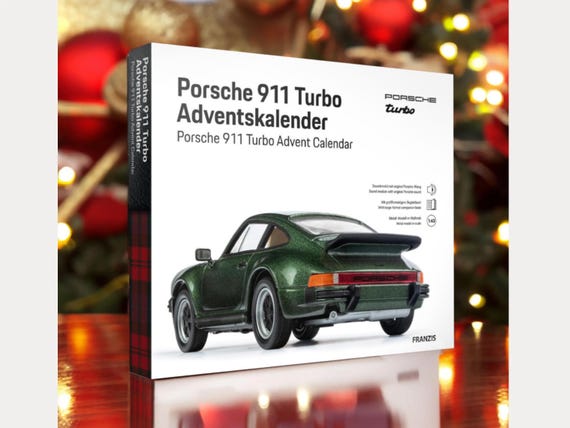 Porsche 911 Turbo Advent Calendar, 1:43 Model, Christmas Gift
