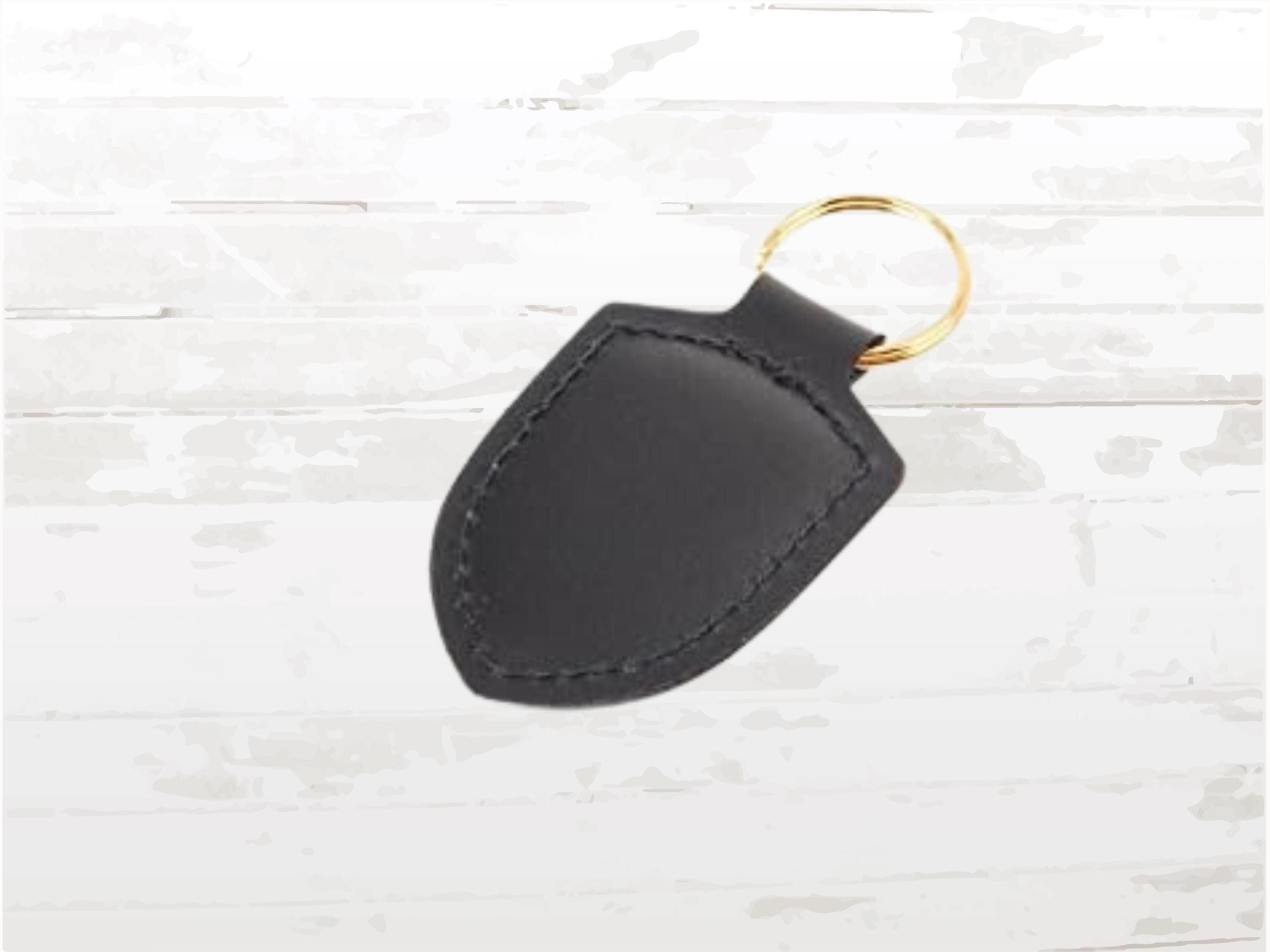 Porsche Leather Key Ring Black: Gold Crest Emblem, Gift Box - Etsy
