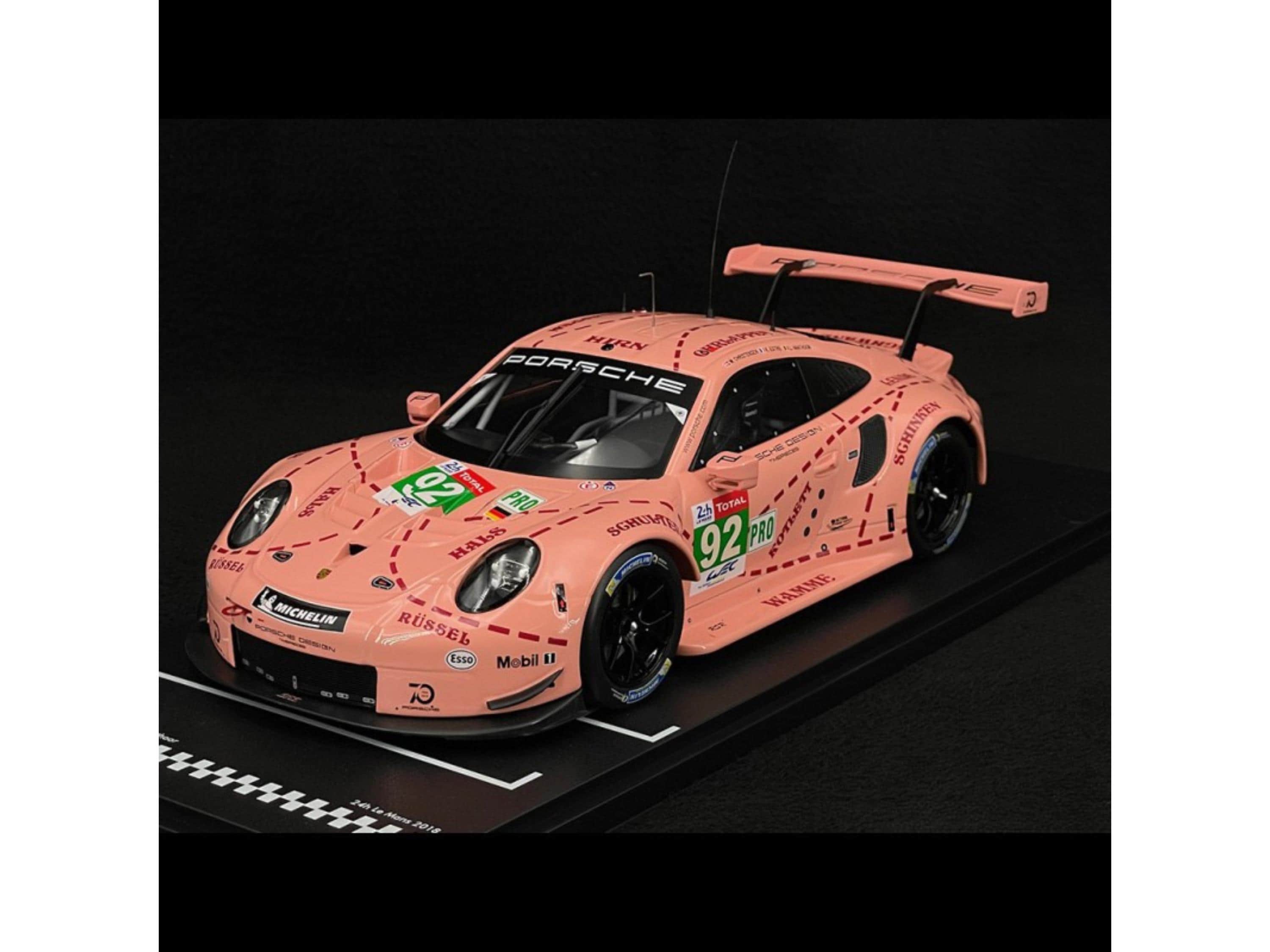 Porsche 911 (991) RSR Winner Lmgte Class 24H LE Mans 2018 Pink Pig 1/43