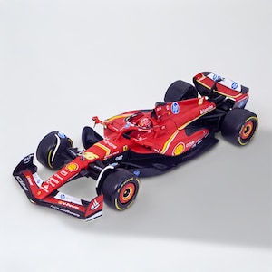 Ferrari SF-24 Leclerc F1 2024 Model Car 1:43 | Formula 1 Gift | Diecast Red Racing Collectible | Gift for Ferrari Fans