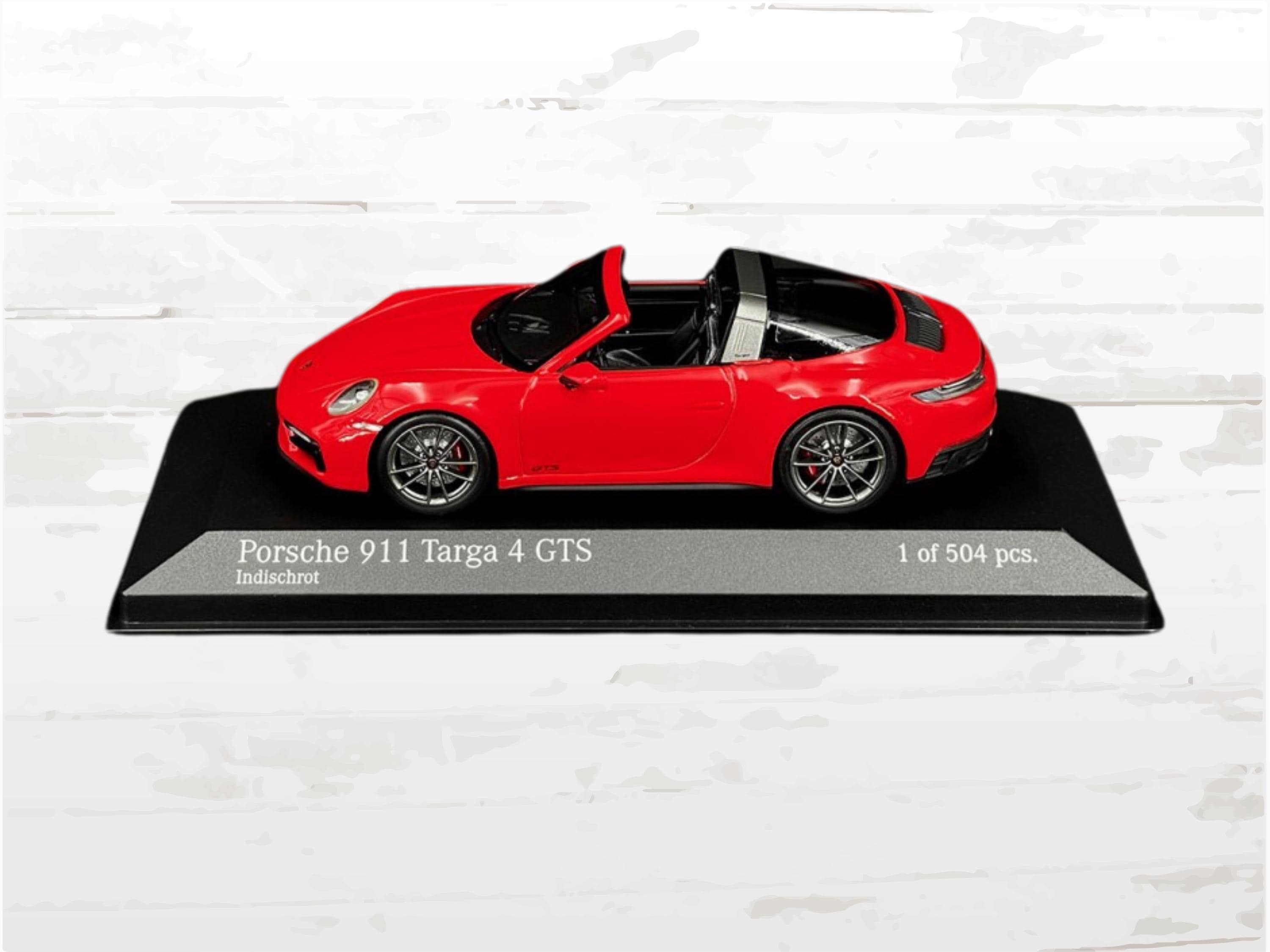 Guards Red Porsche 911 Targa 4 GTS Diecast Model (1:43 Scale, Ltd