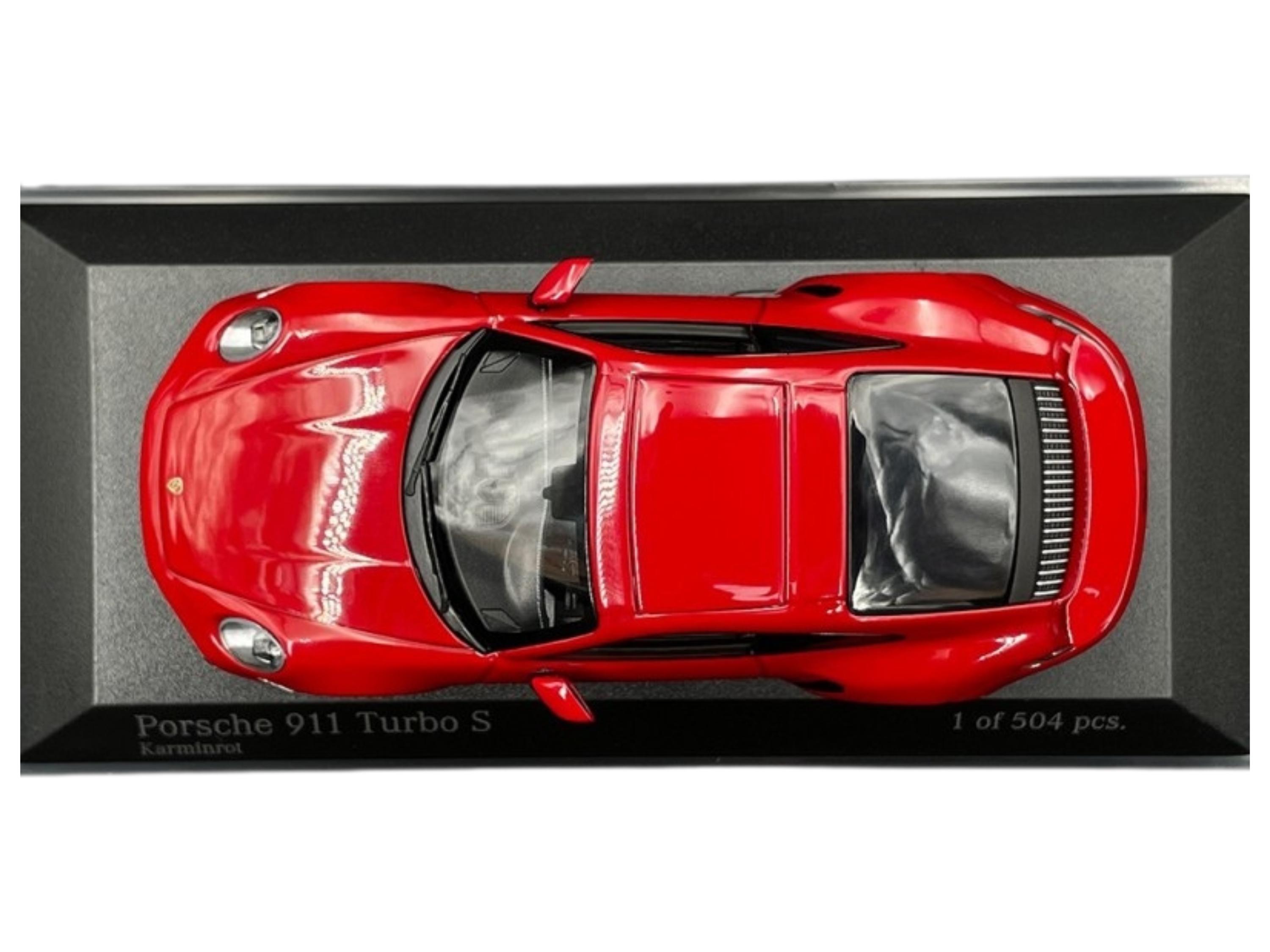 Porsche 911 Turbo S Coupe 2020 Carmine Red | 1:43 Scale Model Car