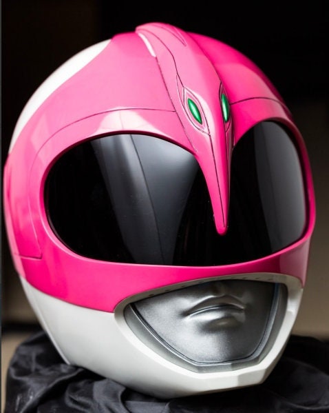Pink ranger hotsell motorcycle helmet