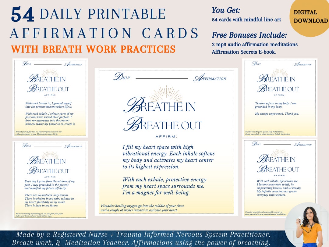 Printable Affirmation Cards, Affirmation Station Cards, Daily Positive ...