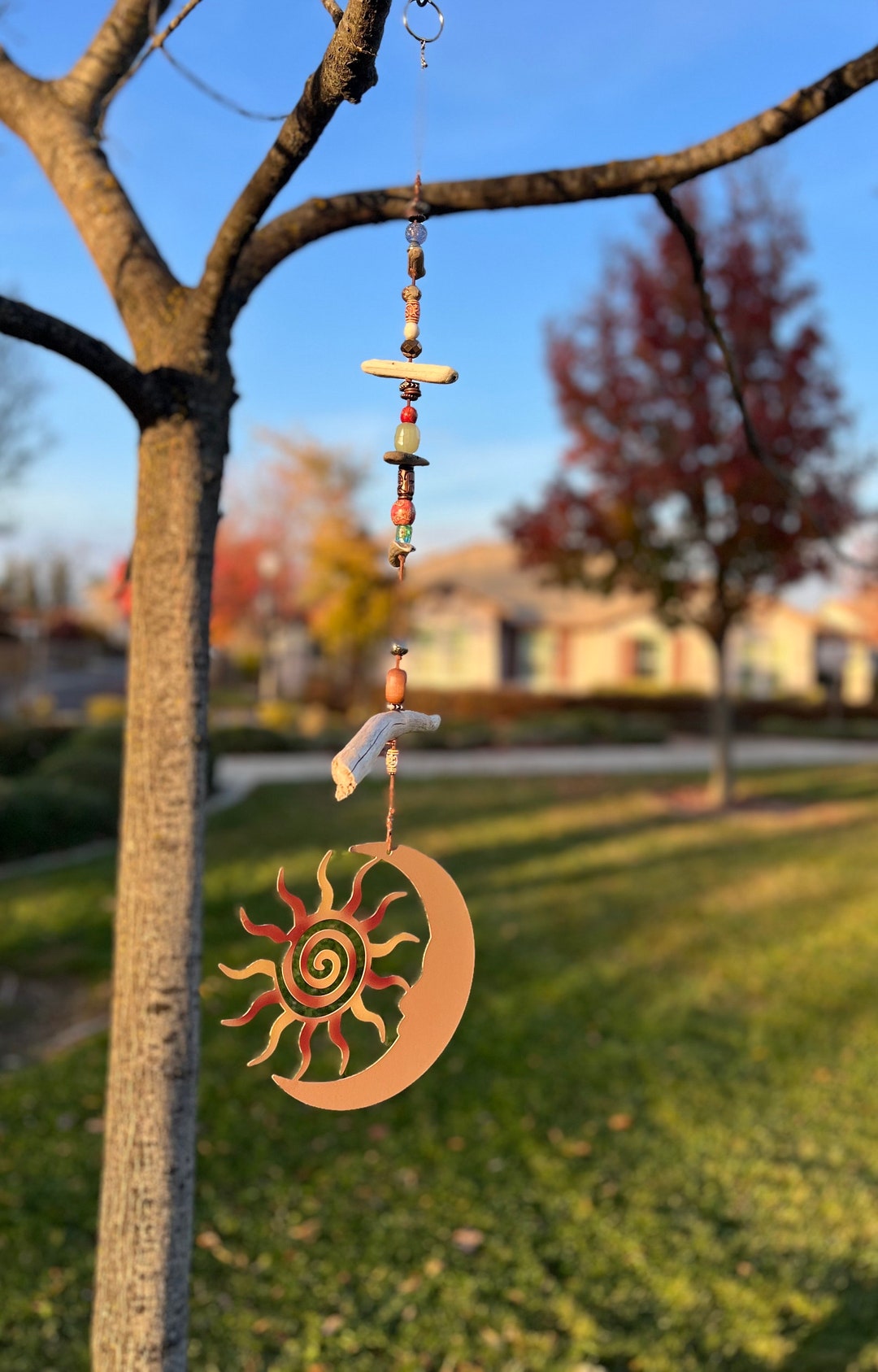 Coastal Stacked Driftwood Beach Art Decor Driftwood Garland Etsy