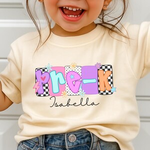 First Day of Preschool Shirt GirlPre-k Shirt, Girl Back to School Pre-k Outfit Girly Pre-k Tee ,1st Day School Pre-K Shirt for Girls Tee