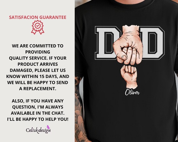 Custom Fist Bump Dad Shirt Comfort Colors® Dad Kids Names Shirt New Dad Shirt Father Day Tee Gift For Dad Shirt Kids And Dad Hands Dad Shirt